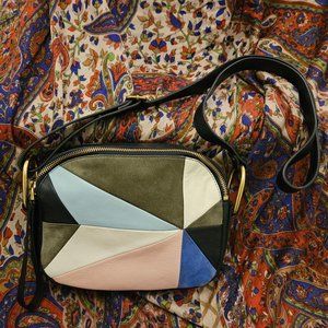 Fossil Elle Patchwork Crossbody Purse